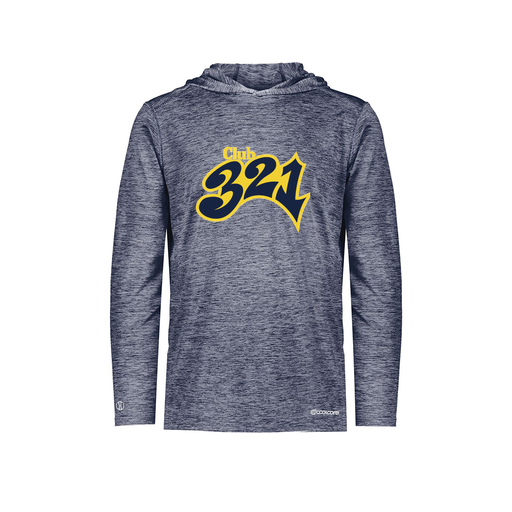 [FOLHCGNV-YS-LOGO1] Decker Youth Charge Hoodie (Youth S, Navy, Logo 1)