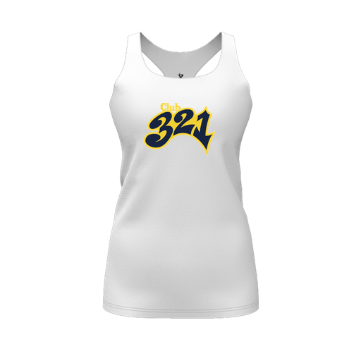 [FT0TRBWH-FYS-LOGO1] Decker Racerback Tank Top (Female Youth S, White, Logo 1)