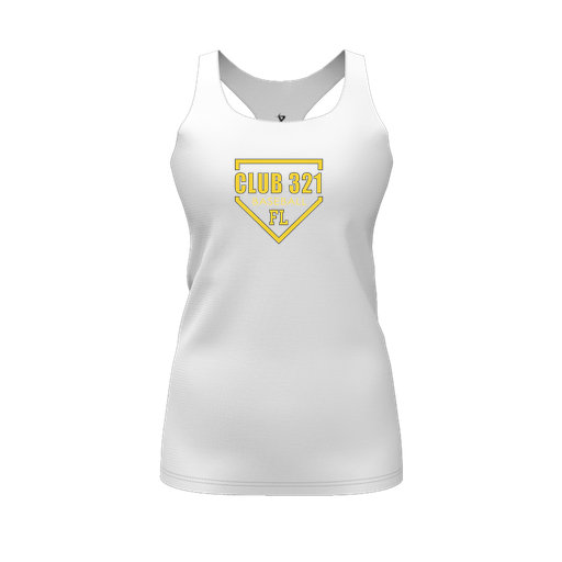 [CUS-DFW-RCBK-PER-WHT-FYS-LOGO2] Racerback Tank Top (Female Youth S, White, Logo 2)