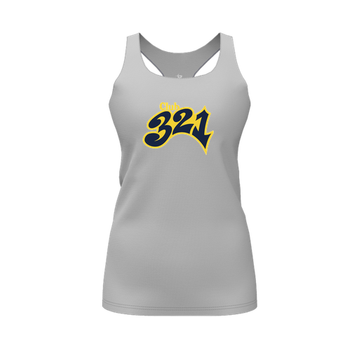 [FT0TRBGY-FYS-LOGO1] Decker Racerback Tank Top (Female Youth S, Gray, Logo 1)