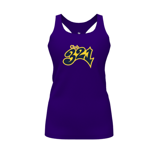 [FT0TRBPP-FYS-LOGO1] Decker Racerback Tank Top (Female Youth S, Purple, Logo 1)