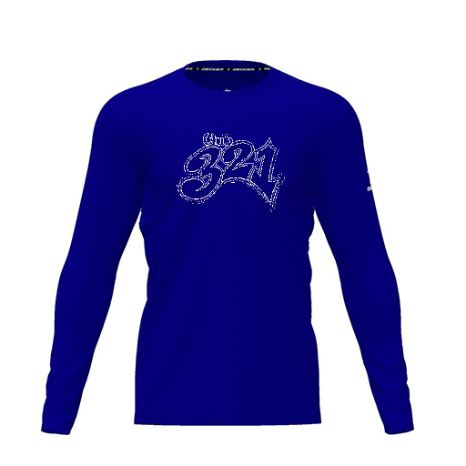[FTLCDFRY-YXS-LOGO1] Dri Fit Performance T-Shirt (Youth XS, Royal, Logo 1, Long Sleeve)