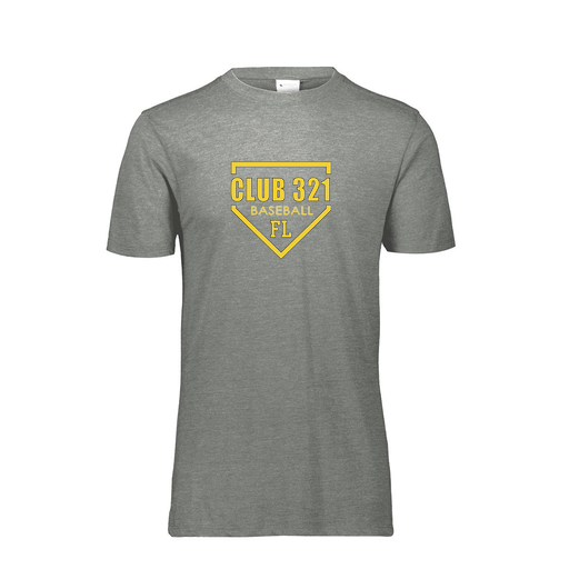 [FTSCUBGY-AS-LOGO2] Decker Men's Tri-Blend T-Shirt - Short Sleeve (Adult S, Gray, Logo 2)
