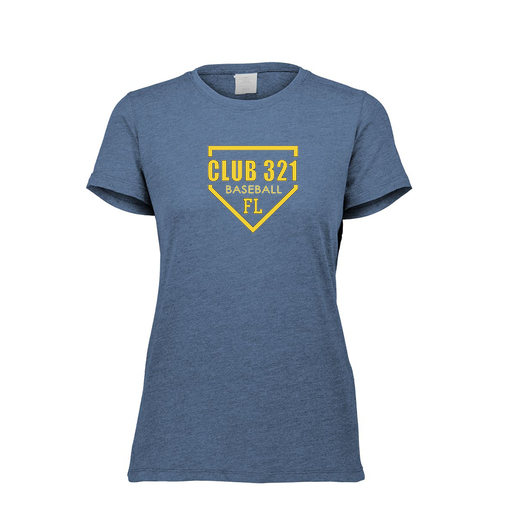 [FTSCUBNV-FAXS-LOGO2] Decker Women's Tri-Blend T-Shirt - Short Sleeve (Female Adult XS, Navy, Logo 2)