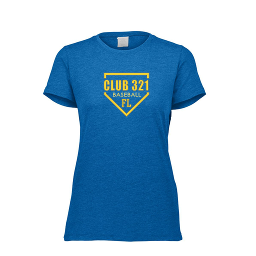[FTSCUBRY-FAXS-LOGO2] Decker Women's Tri-Blend T-Shirt - Short Sleeve (Female Adult XS, Royal, Logo 2)