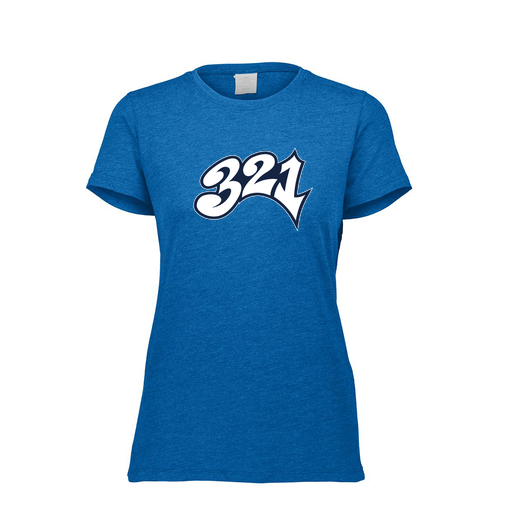 [FTSCUBRY-FAXS-LOGO3] Decker Women's Tri-Blend T-Shirt - Short Sleeve (Female Adult XS, Royal, Logo 3)