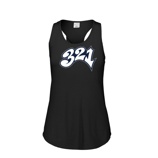 [3078.K94.S-LOGO3] Ladies Tri Blend Tank Top (Female Adult S, Black, Logo 3)