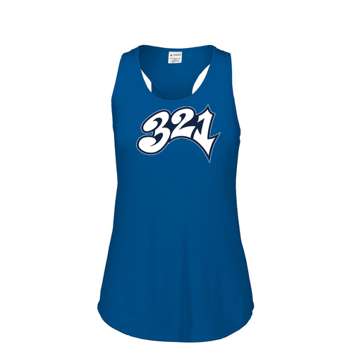 [3078.U55.S-LOGO3] Ladies Tri Blend Tank Top (Female Adult S, Royal, Logo 3)