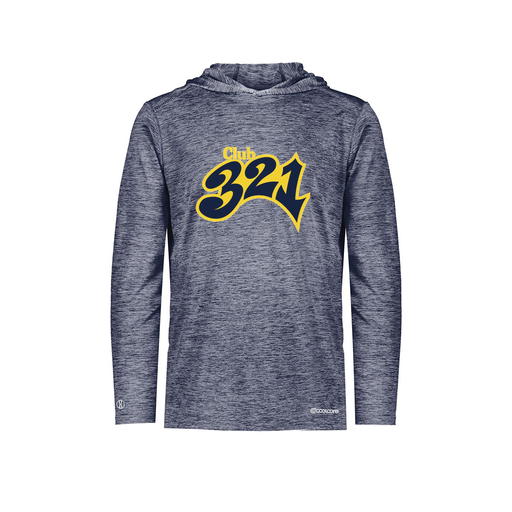 [FOLHCGNV-AS-LOGO1] Decker Men's Charge Hoodie (Adult S, Navy, Logo 1)