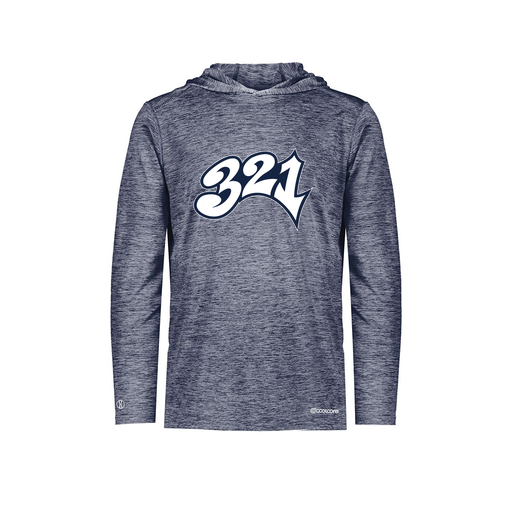 [FOLHCGNV-AS-LOGO3] Decker Men's Charge Hoodie (Adult S, Navy, Logo 3)