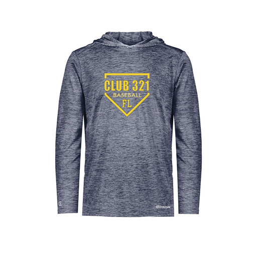 [FOLHCGNV-YS-LOGO2] Decker Youth Charge Hoodie (Youth S, Navy, Logo 2)