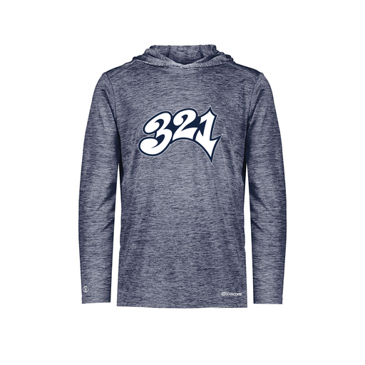 [FOLHCGNV-YS-LOGO3] Decker Youth Charge Hoodie (Youth S, Navy, Logo 3)