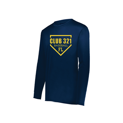 [222822.065.XS-LOGO2] Men's LS Smooth Sport Shirt (Adult XS, Navy, Logo 2)