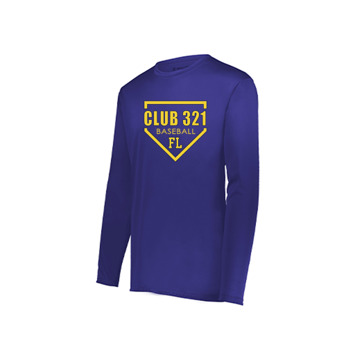 [222822.747.XS-LOGO2] Men's LS Smooth Sport Shirt (Adult XS, Purple, Logo 2)