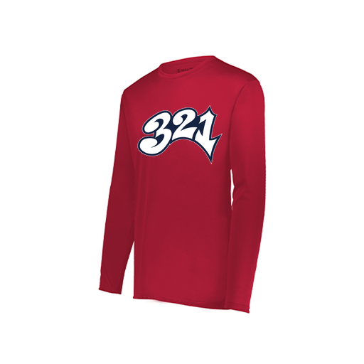 [222822.083.XS-LOGO3] Men's LS Smooth Sport Shirt (Adult XS, Red, Logo 3)
