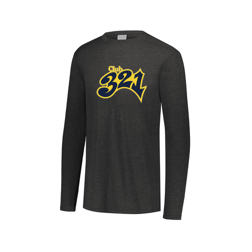 [FTLCUBBK-AXS-LOGO1] Decker Men's Tri-Blend T-Shirt - Long Sleeve (Adult XS, Black, Logo 1)