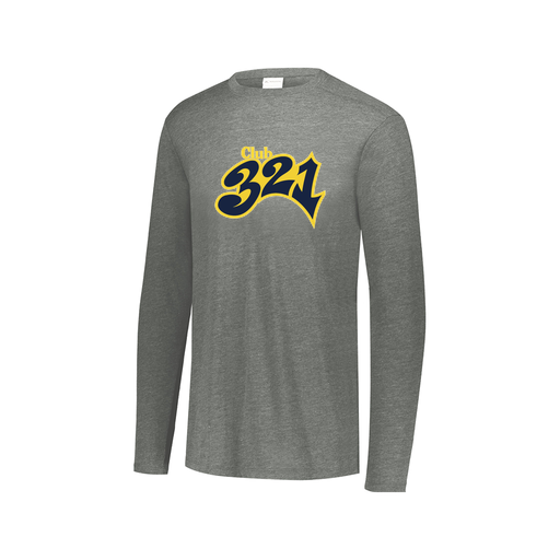 [FTLCUBGY-AXS-LOGO1] Decker Men's Tri-Blend T-Shirt - Long Sleeve (Adult XS, Gray, Logo 1)