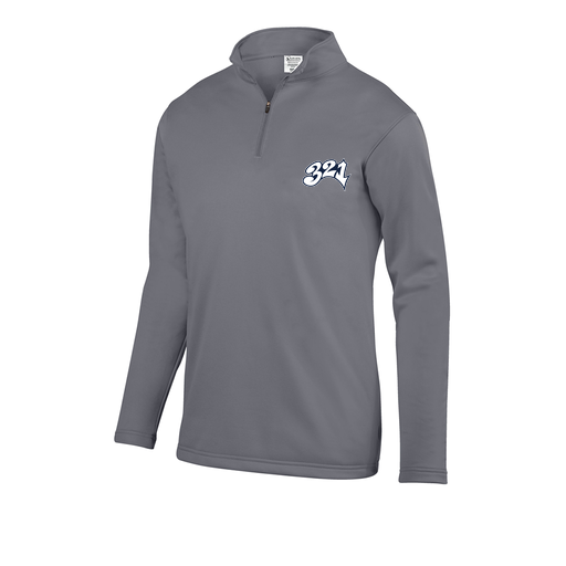 [FOLQFFGY-AS-LOGO3] Decker Men's FlexFleece 1/4 Zip (Adult S, Gray, Logo 3)