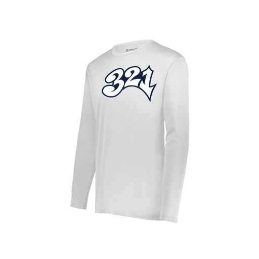 [222823.005.S-LOGO3] Youth LS Smooth Sport Shirt (Youth S, White, Logo 3)