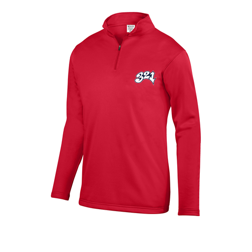 [FOLQFFRD-YS-LOGO3] Decker Youth FlexFleece 1/4 Zip (Youth S, Red, Logo 3)