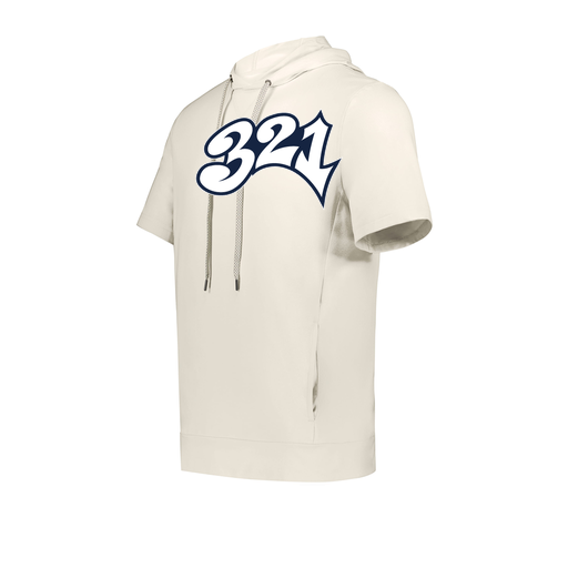 [222605-WHT-YS-LOGO3] YOUTH VENTURA SOFT KNIT SHORT SLEEVE HOODIE (Youth S, White, Logo 3)
